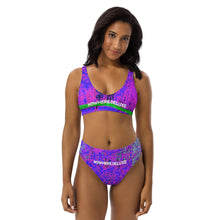 Load image into Gallery viewer, Road Trip Nowhere Deluxe® All-Over Recycled High-Waisted Bikini Set - Nowhere Deluxe
