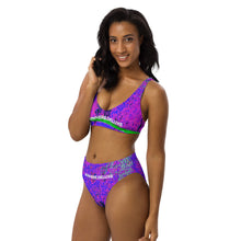 Load image into Gallery viewer, Road Trip Nowhere Deluxe® All-Over Recycled High-Waisted Bikini Set - Nowhere Deluxe