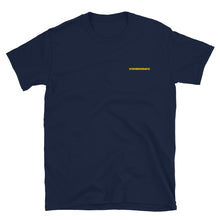 Load image into Gallery viewer, Embroidered Nowhere Deluxe Gold Logo® T-Shirt - Nowhere Deluxe