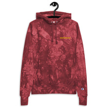 Load image into Gallery viewer, Embroidered Nowhere Deluxe Gold Logo® Champion Tie-Dye hoodie - Nowhere Deluxe