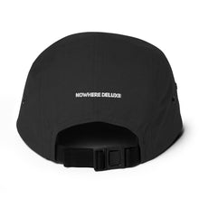 Load image into Gallery viewer, Five Panel Embroidered Nowhere Deluxe® Cap - Nowhere Deluxe
