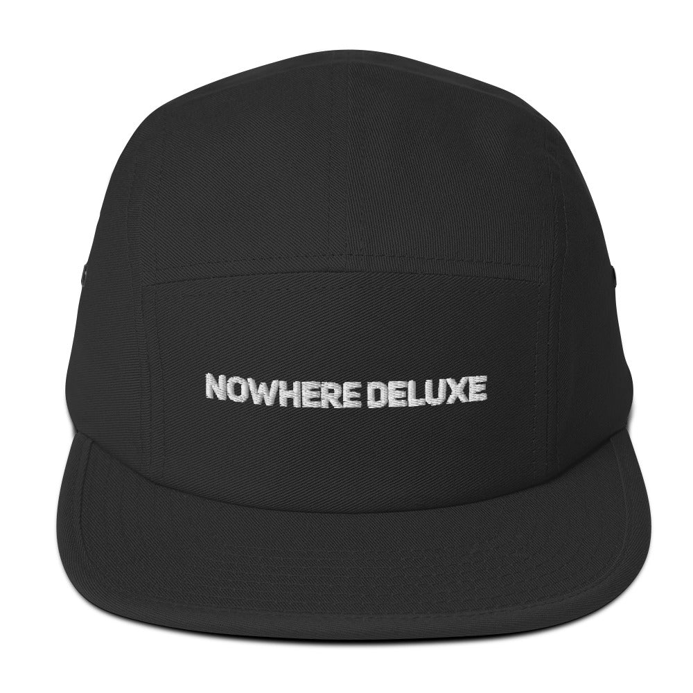 Five Panel Embroidered Nowhere Deluxe® Cap - Nowhere Deluxe