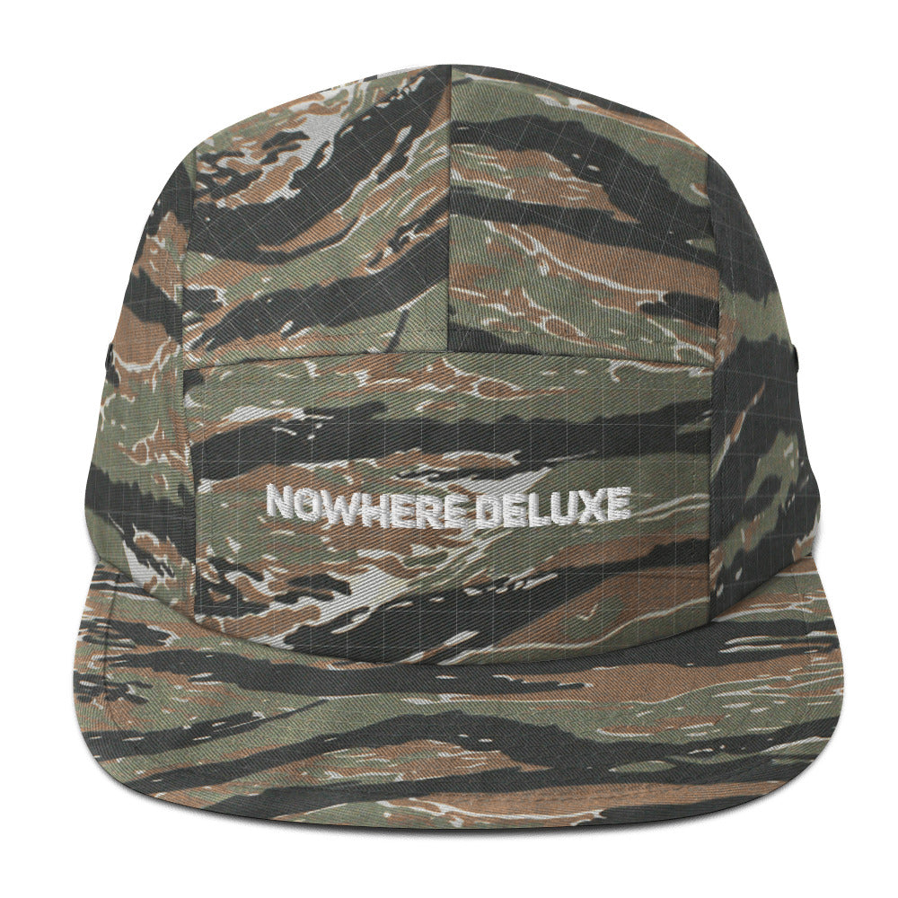 Five Panel Embroidered Nowhere Deluxe® Cap - Nowhere Deluxe