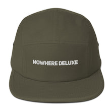 Load image into Gallery viewer, Five Panel Embroidered Nowhere Deluxe® Cap - Nowhere Deluxe
