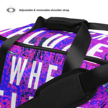 Load image into Gallery viewer, Road Trip Nowhere Deluxe Logo® All-Over Duffle bag - Nowhere Deluxe
