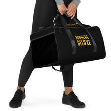 Load image into Gallery viewer, Nowhere Deluxe Gold Logo® Duffle bag - Nowhere Deluxe
