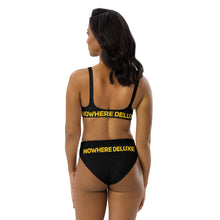 Load image into Gallery viewer, Nowhere Deluxe Gold Logo® Recycled High-Waisted Bikini - Nowhere Deluxe
