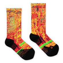 Load image into Gallery viewer, Road Trip On Fire® Basketball Socks - Nowhere Deluxe
