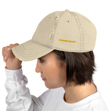 Load image into Gallery viewer, Nowhere Deluxe Gold Logo® Distressed Dad Hat - Nowhere Deluxe
