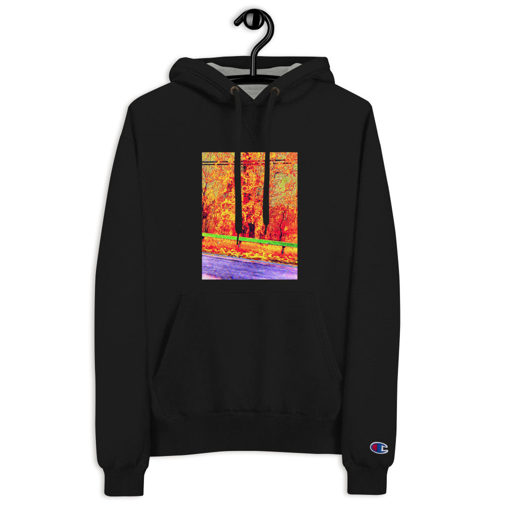 Road Trip On Fire® Champion Hoodie - Nowhere Deluxe