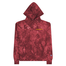 Load image into Gallery viewer, Embroidered Nowhere Deluxe Gold Logo® Champion Tie-Dye hoodie - Nowhere Deluxe
