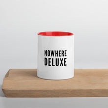 Load image into Gallery viewer, Nowhere Deluxe Logo® Mug with Color Inside - Nowhere Deluxe
